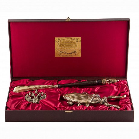 Набор для обуви "Витязь" (рожок 45 см, крючок "Герб РФ")